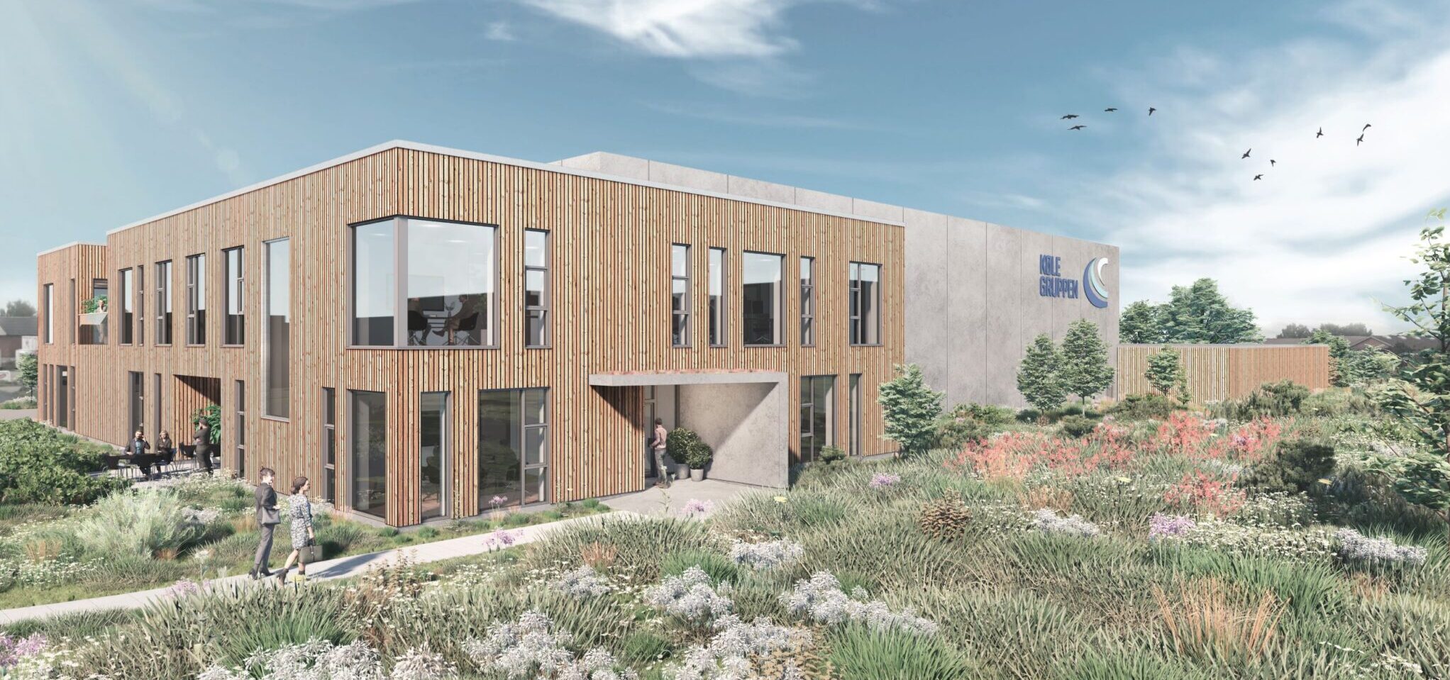 Arkitekttegning af domicil